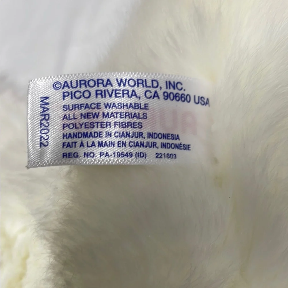Aurora 9” 2022 White and Black Snowy‎ Owl Plush Toy